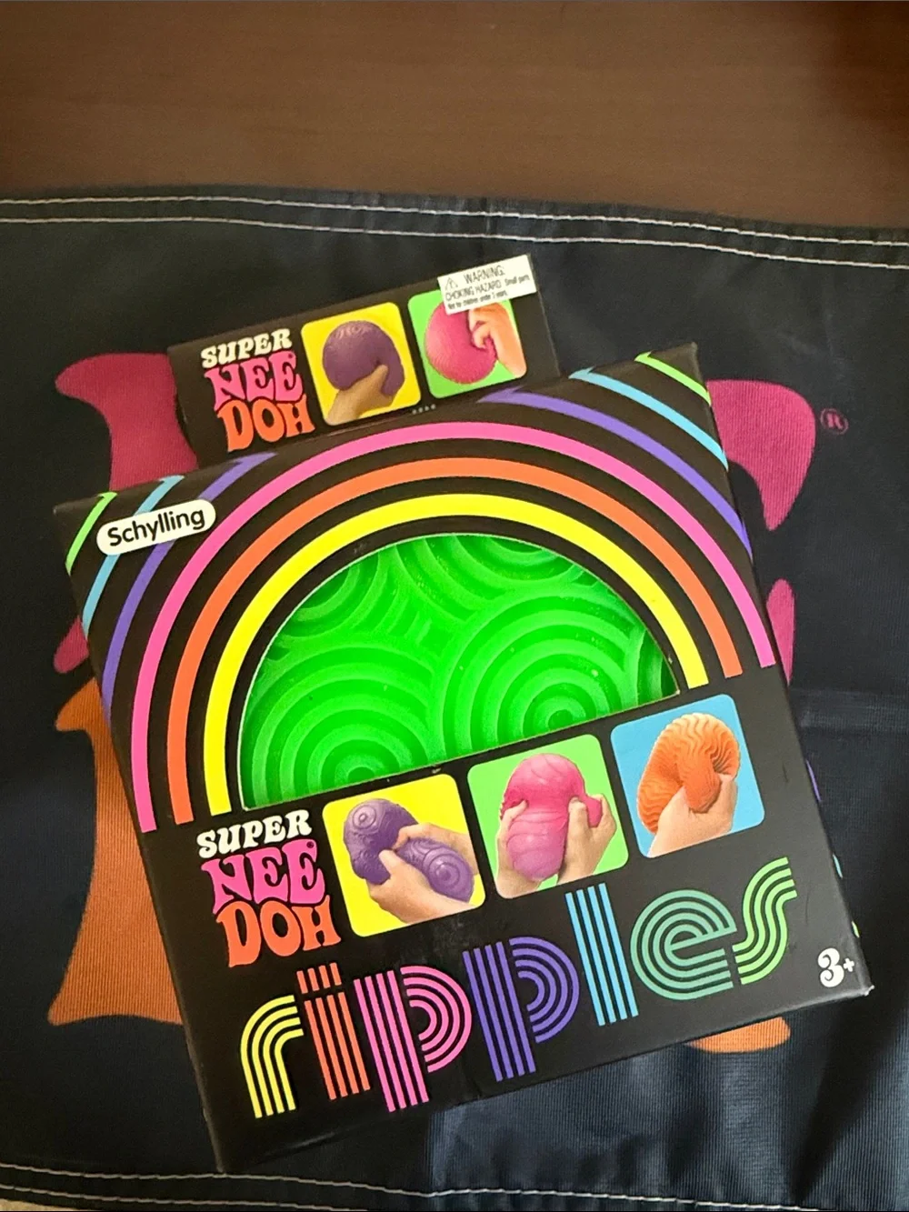Super NeeDoh Rippies Sensory Toy - Bright Green